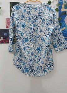 SALE!! Blue Floral Blouse