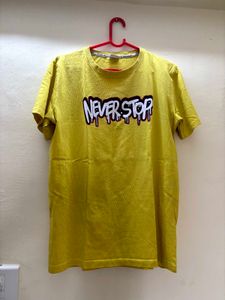 Yellow Graphic Print T-Shirt