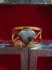 Beautiful Gemstone Gold Cuff Bracelets