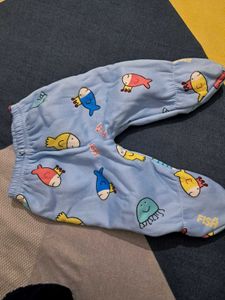Cozy Blue Fleece Hoodie with one pajama