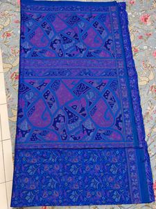 Beautiful Blue Silk Saree with Intricate Designs