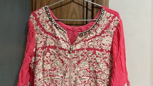 Full Embroidery Suit with Dupatta and Plazo