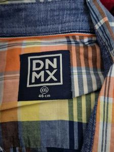 NEW PLUS SIZE DNMX Plaid Casual Shirt