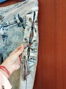 Denim Capri Pants