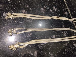 Silver Anklets with Bells
