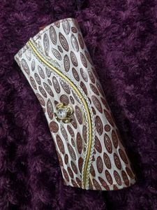 Silver CLUTCH with Chain