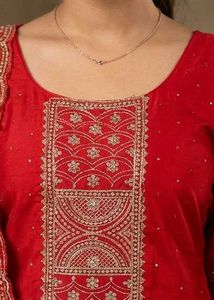 Elegant Red Kurta Set with Dupatta