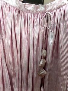 Pleated Pink Ethnic Skirt