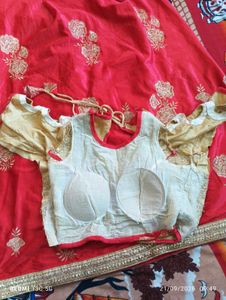 Lahanga wirh Mirror Work blouse