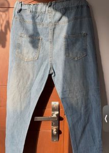 Distressed Denim Jeans with Fun Graphics