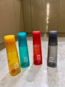 Set of 4 MILTON Water Bottles with Glass