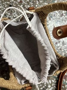 Woven Straw Handbag