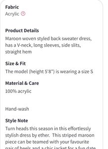 Price Drop! Ether Long Winter Dress