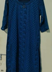 Elegant Blue Kurta (chicken curry)