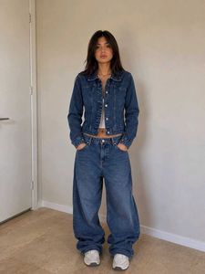 y2k Blue Denim Jacket