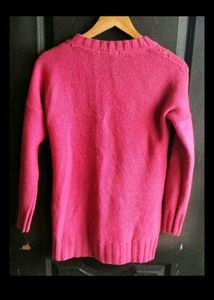 lara karen Chic Pink Pearl Knit Sweater