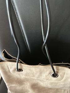 Button Closure Tote Bag