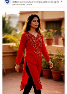 handwork chikenkari Kurta