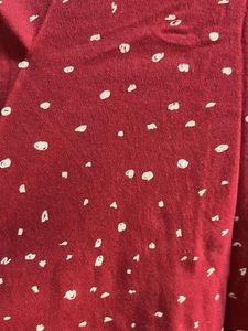 tshirt red color leopard print