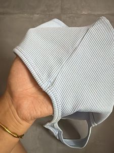 Ribbed Halter Neck Crop Top