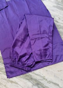 Elegant Purple Embroidered Kurta Set