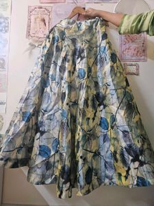 Stunning Leaf Print Lehenga Choli Set