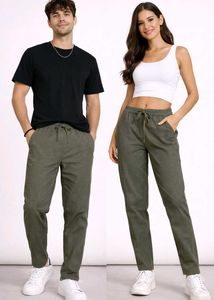 Comfortable Olive Green Drawstring Pants