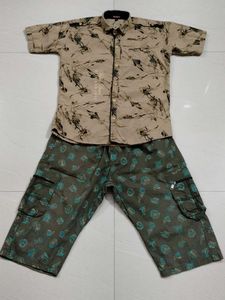Stylish Kid's Printed Shirt & Shorts Set