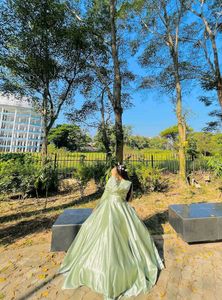 Elegant Mint Green Gown