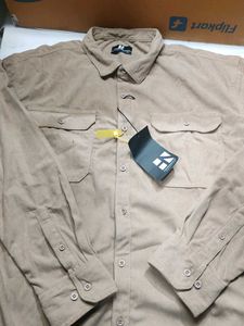 Men's Brown Long Sleeve Shirt