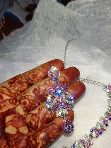 Jeweled Neck piece, Earring Set