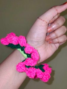 Handmade Floral Hair Ties set