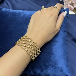 WESTSIDE ANTI TARNISH Gold Tone Cuff Bracelet