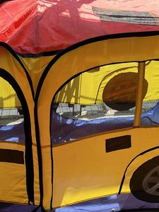 Kids Play Tent - Yellow School Bus with balls
