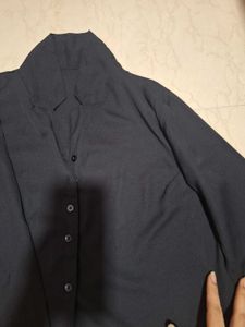 Stylish Black Button-Down Shirt