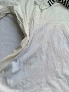 White Sailor Collar Top
