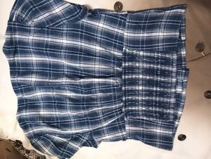NUDH Plaid V-Neck Top