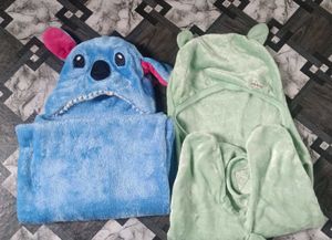 Cute Hooded Blanket for Kids
