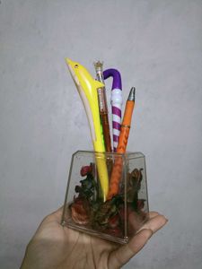 Aromatic Potpourri Pen Holder..🌹🪻🍂🪶🎍🖌️🖊️