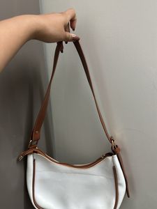 Stylish White Hobo Bag