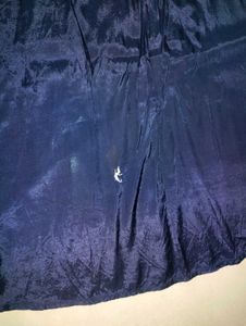 Elegant Navy Blue Kurta with Gold Print