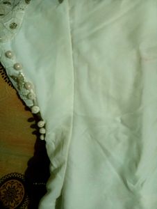 Elegant White Kurta Set with Yellow Dupatta