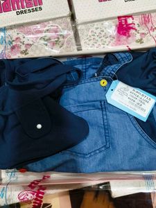 Cute Denim Overalls for Girls jumpsuit price negot