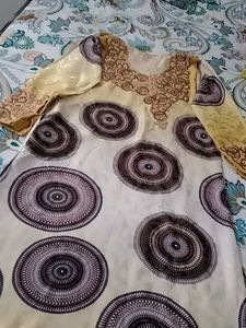 Elegant Embroidered full dubai maxi