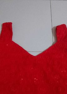 Sparkling Red Sequin Dress
