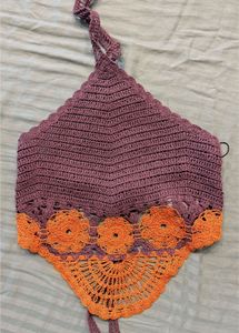Crochet Halter Neck Crop Top