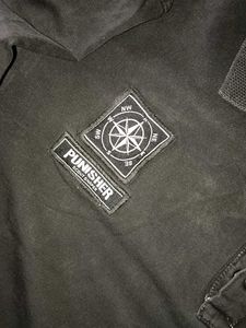 Men's Black Graphic Polo Shirt