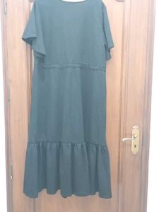 Casual Black &amp; Yellow Midi Dress