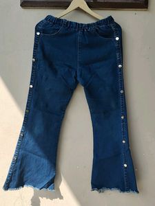 Blue Denim Bell Bottom Jeans