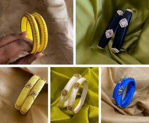 Elegant Silk Thread Bangles any one pair